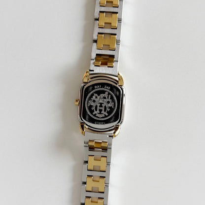 Hermes 1990s Rallye Two Tone Watch