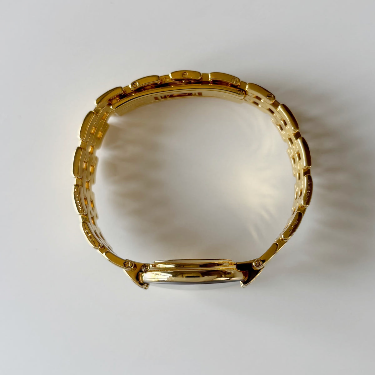 Dior 1990s Bagheera Round Black Dial Gold Plated Watch
