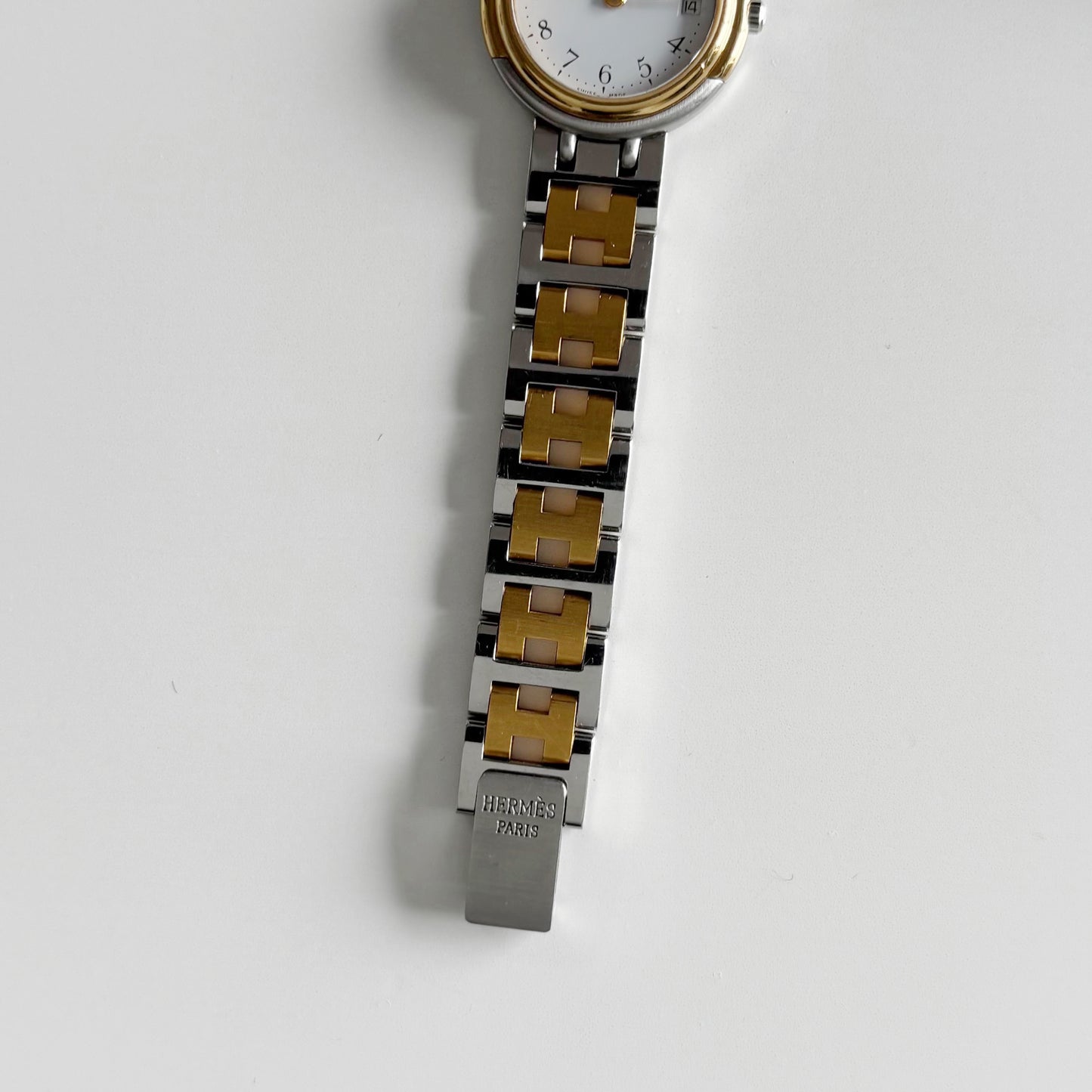 Hermes 1990s Windsor Two Tone Watch