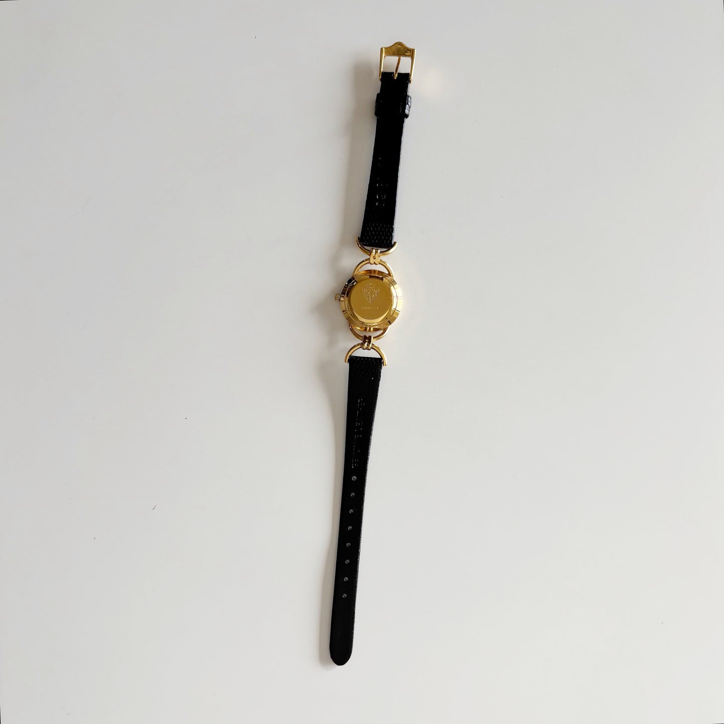 Gucci 1990s Gold Dial Horsebit Gold Plated Watch