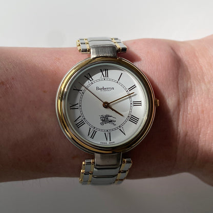 Burberry 1990s Two Tone Watch (Mens)