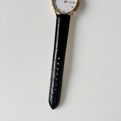 Dior 1990s CD Logo Round Dial Gold Plated Watch (Large)