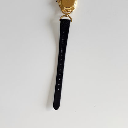 Gucci 1990s Seashell Dial Gold Plated Horsebit Watch