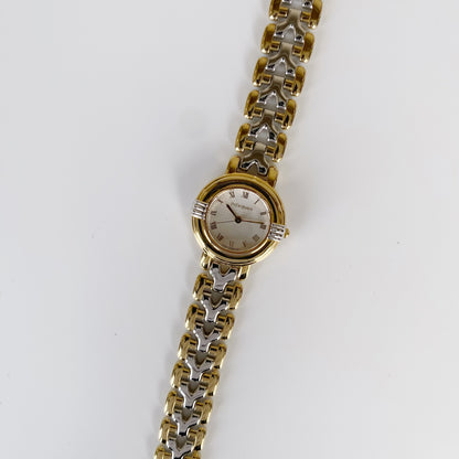 Yves Saint Laurent 1990s Round Two Tone Watch