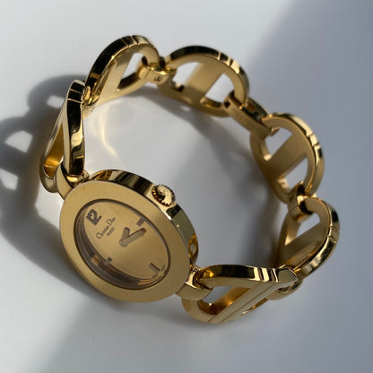 Dior Early 2000s Malice Gold Plated Watch