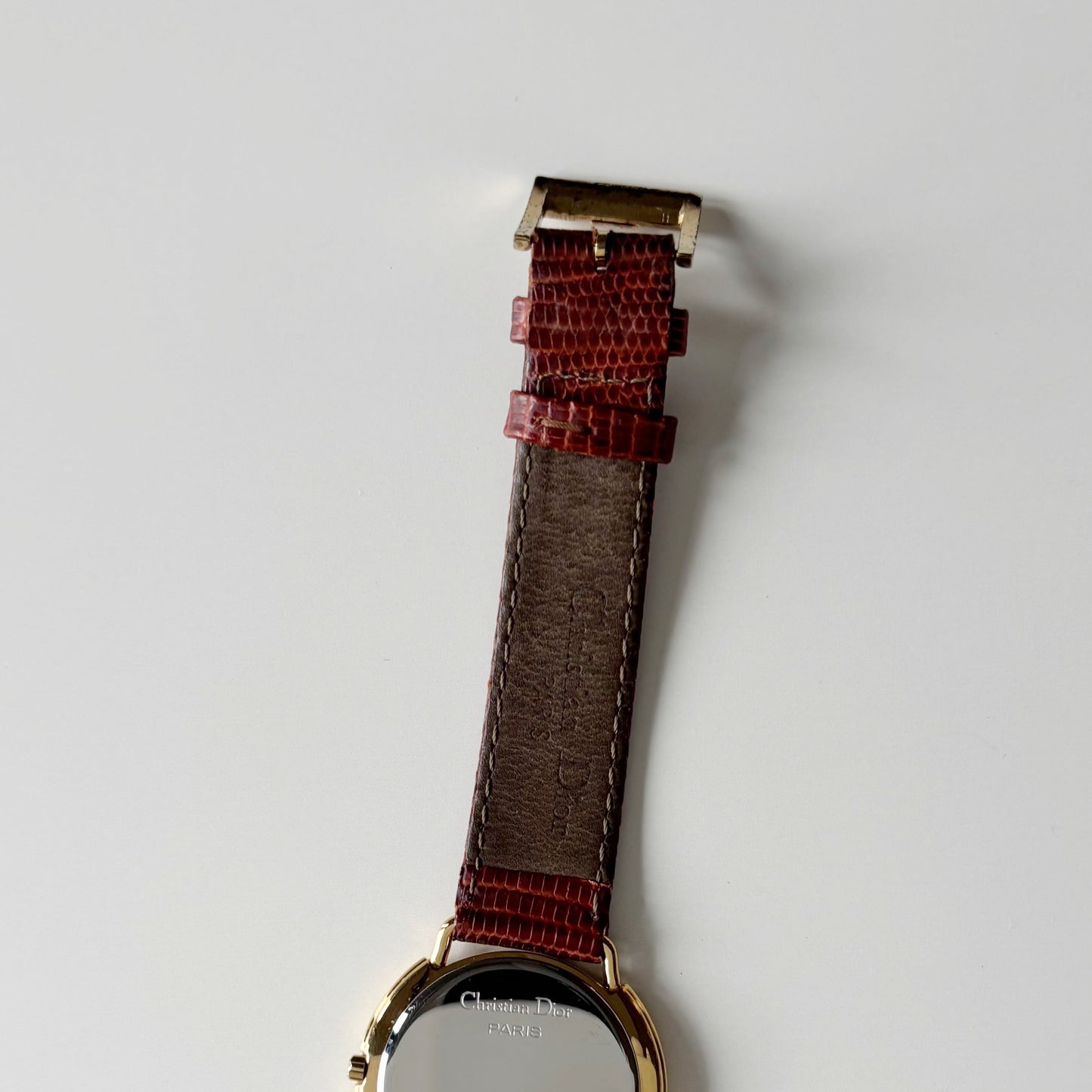 Dior 1990s Seashell Round Dial Gold Plated Watch (Large) (5/31)