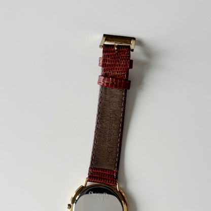 Dior 1990s Seashell Round Dial Gold Plated Watch (Large) (5/31)