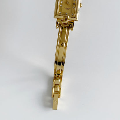 Givenchy 1990s Gold Plated Bangle Watch