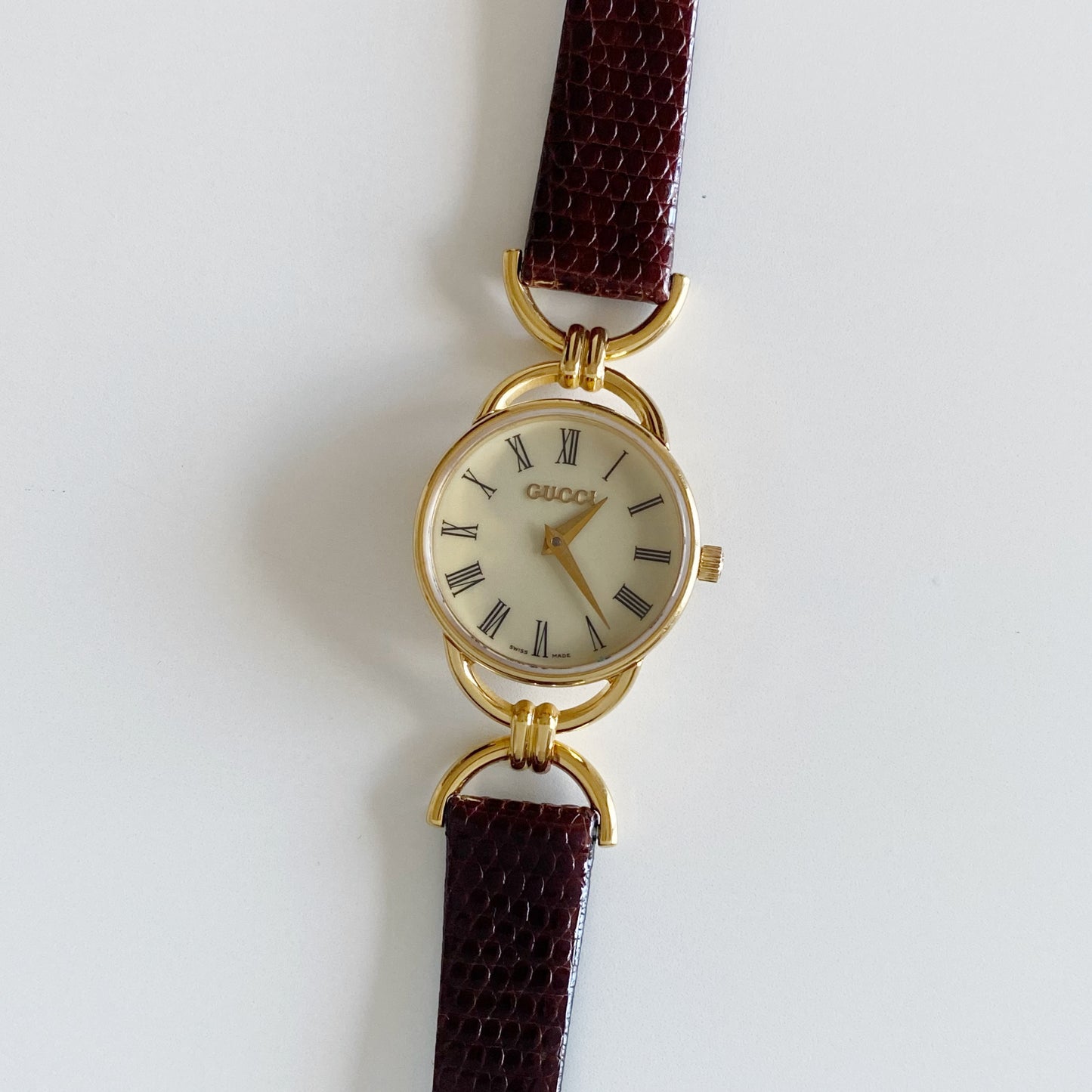 Gucci 1990s Horsebit Gold Plated Watch