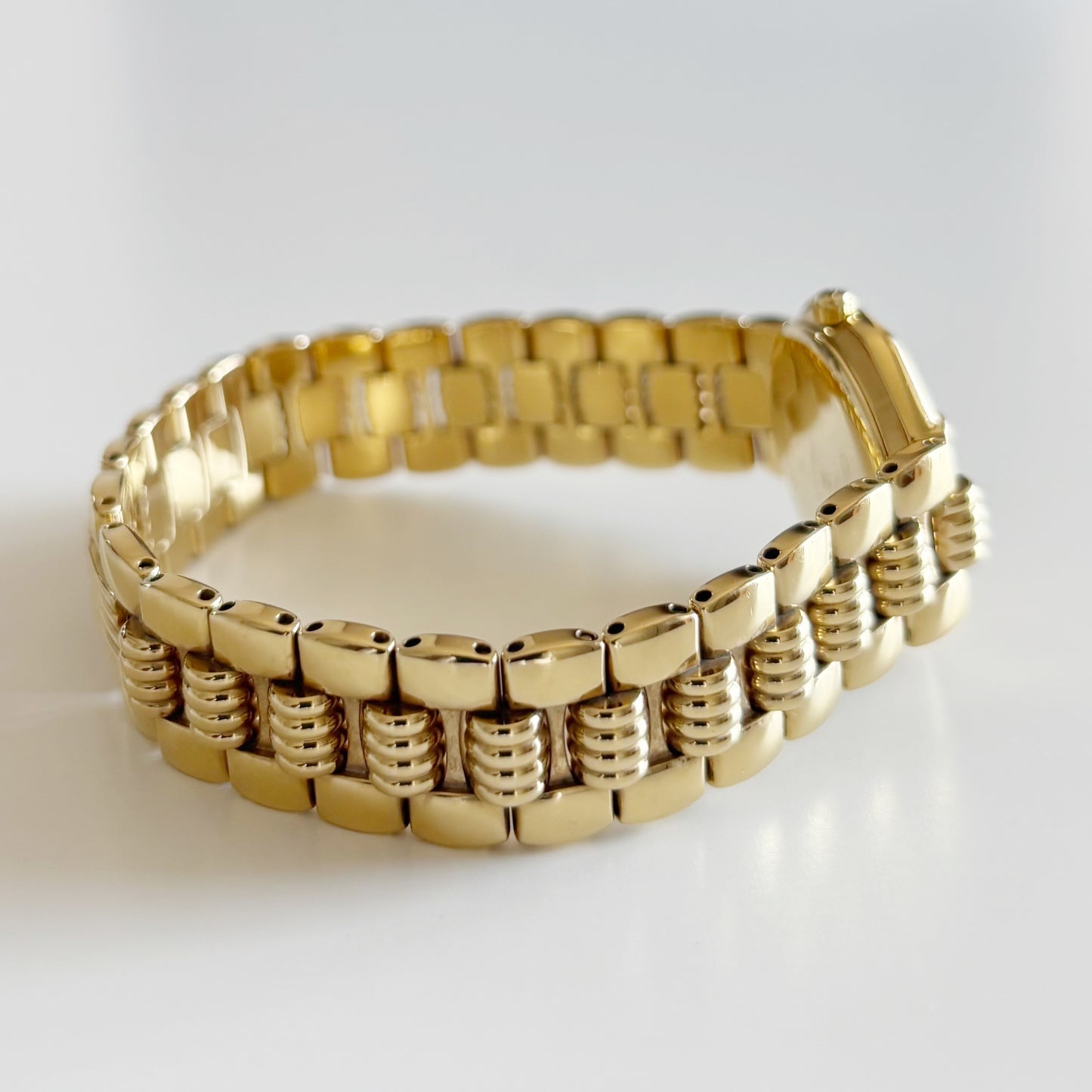 Dior 1990s Octagon Gold Plated Watch