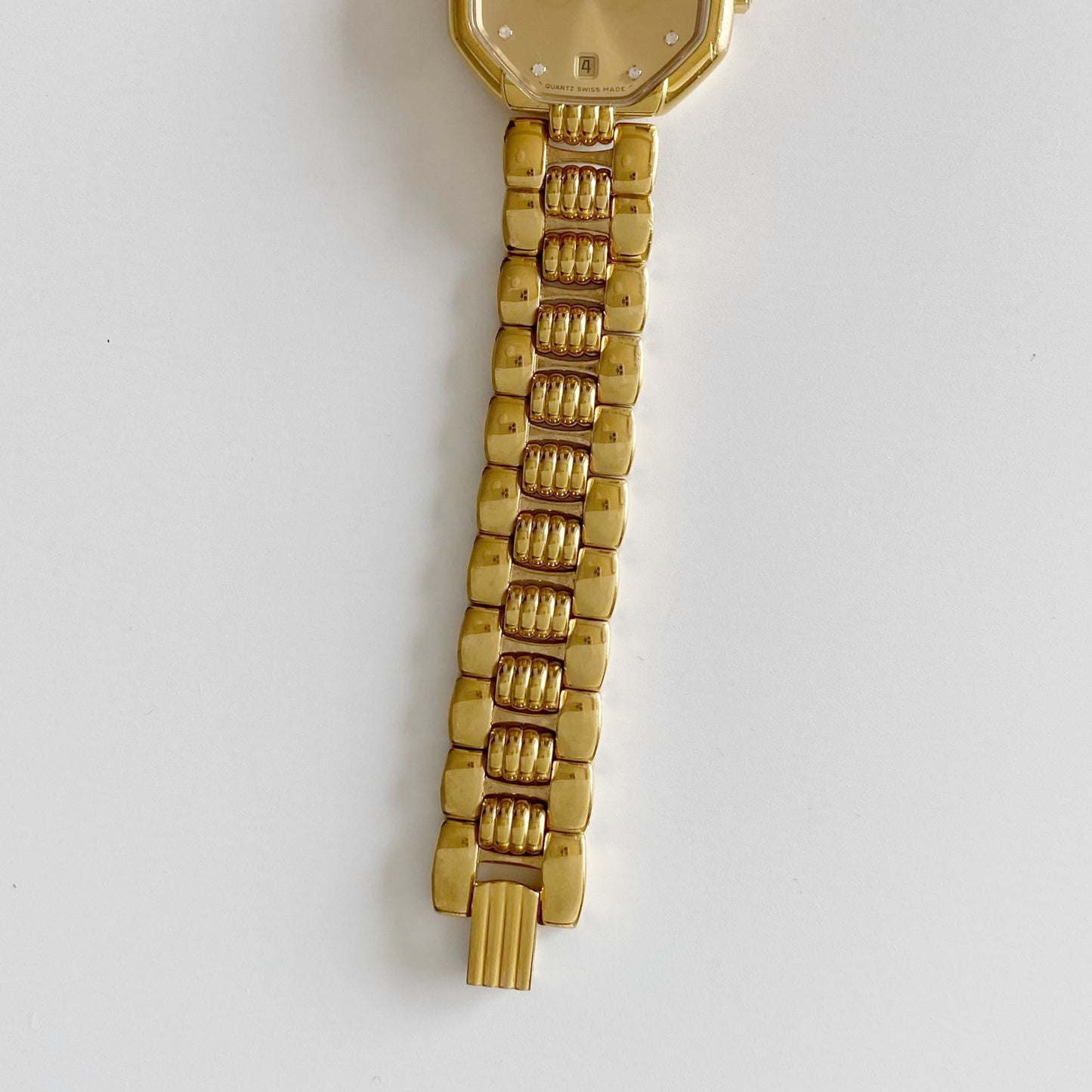 Dior 1990s Octagon Gold Plated Watch