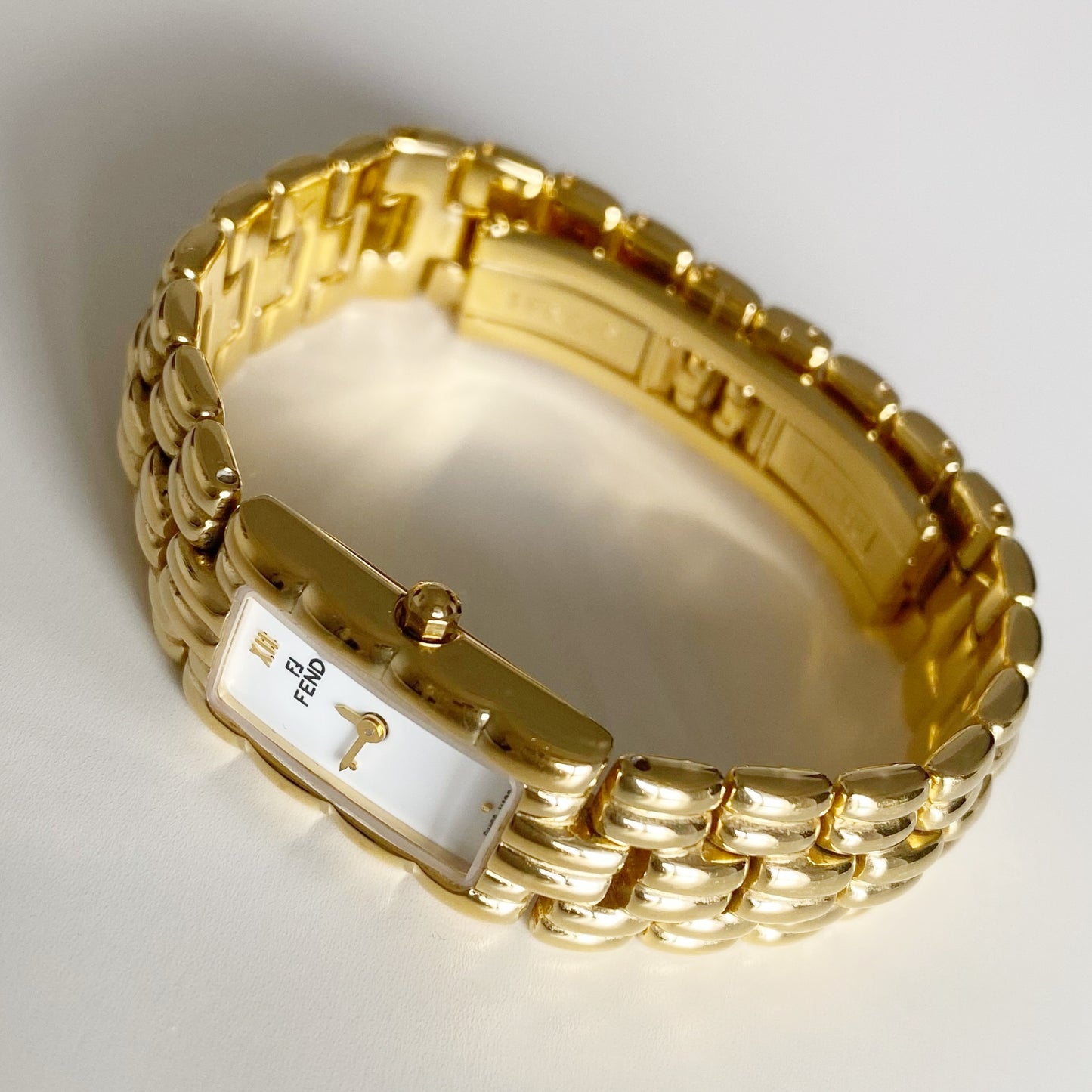 Fendi 1990s Gold Plated Watch