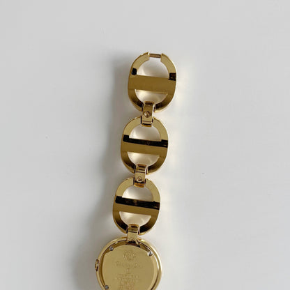 Dior Early 2000s Malice Mirror Dial Gold Plated Watch