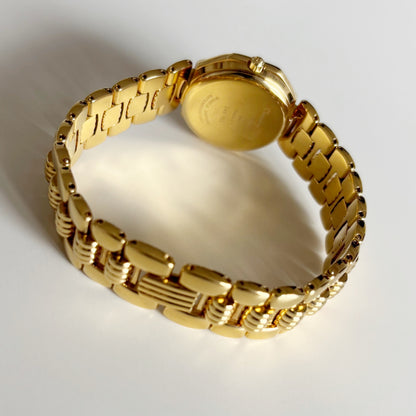 Dior 1990s Octagon Gold Plated Watch