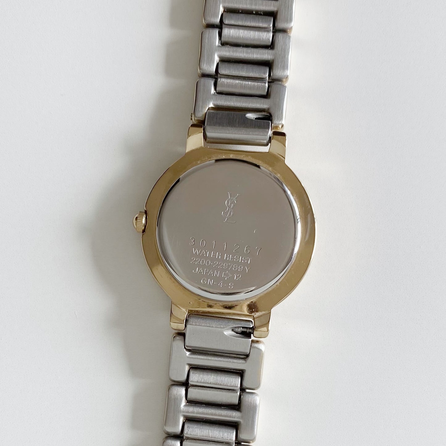 Yves Saint Laurent 1990s Two Tone Watch