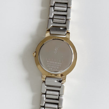 Yves Saint Laurent 1990s Two Tone Watch