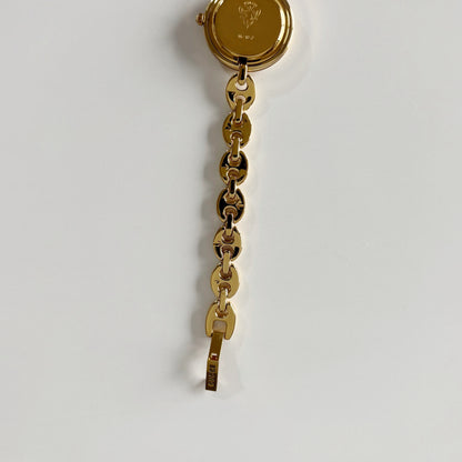 Gucci 1990s Interchangeable Bezel Gold Plated Watch with 6 bezels, case (165mm)