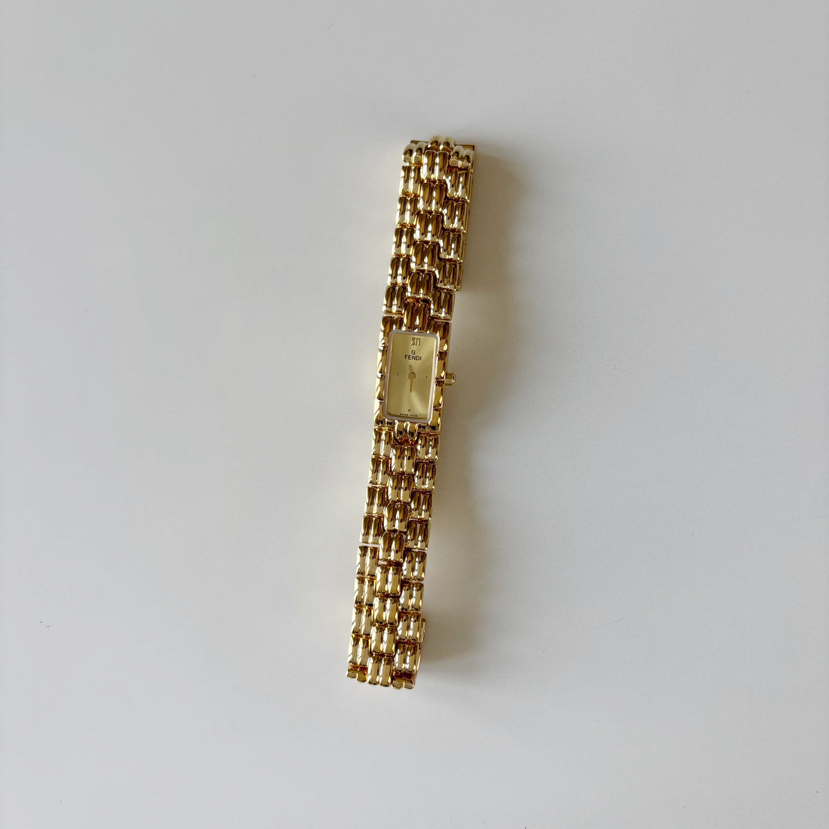 Fendi 1990s Gold Plated Watch