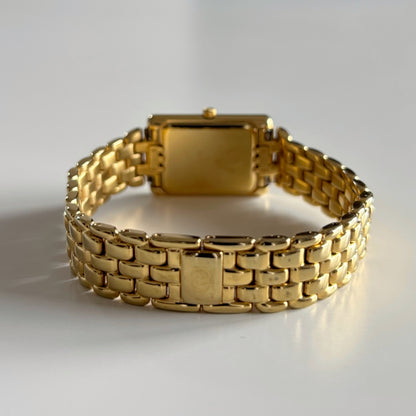 Gucci 1990s Tank Gold Plated Watch