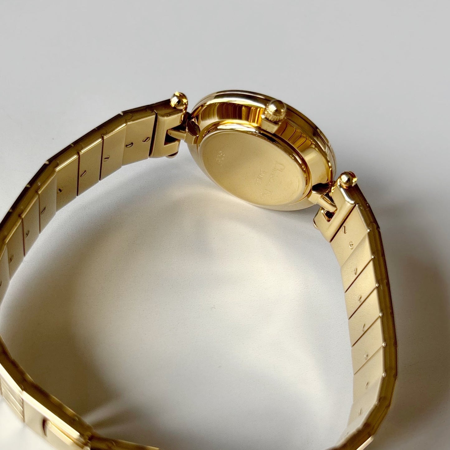 Dior 1990s Round Dial Gold Plated Watch