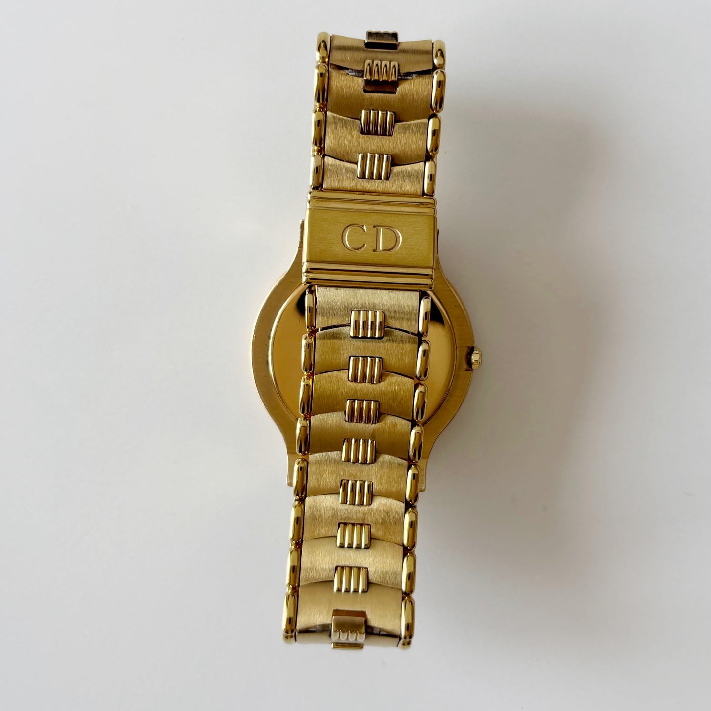Dior 1990s Moon Phase Triple Calendar Gold Plated Watch