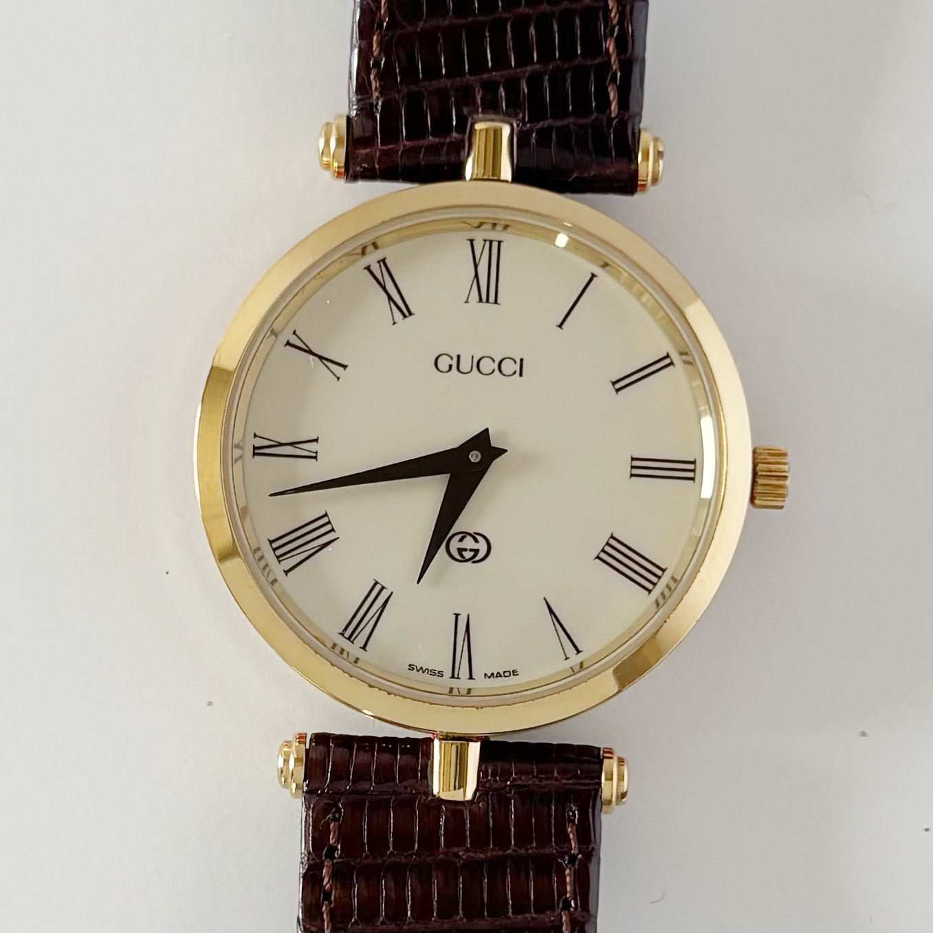 Gucci 1990s Round Dial Sherry Watch (Large)