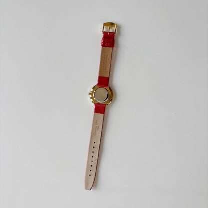Dior 1990s Round Dial Gold Plated Watch