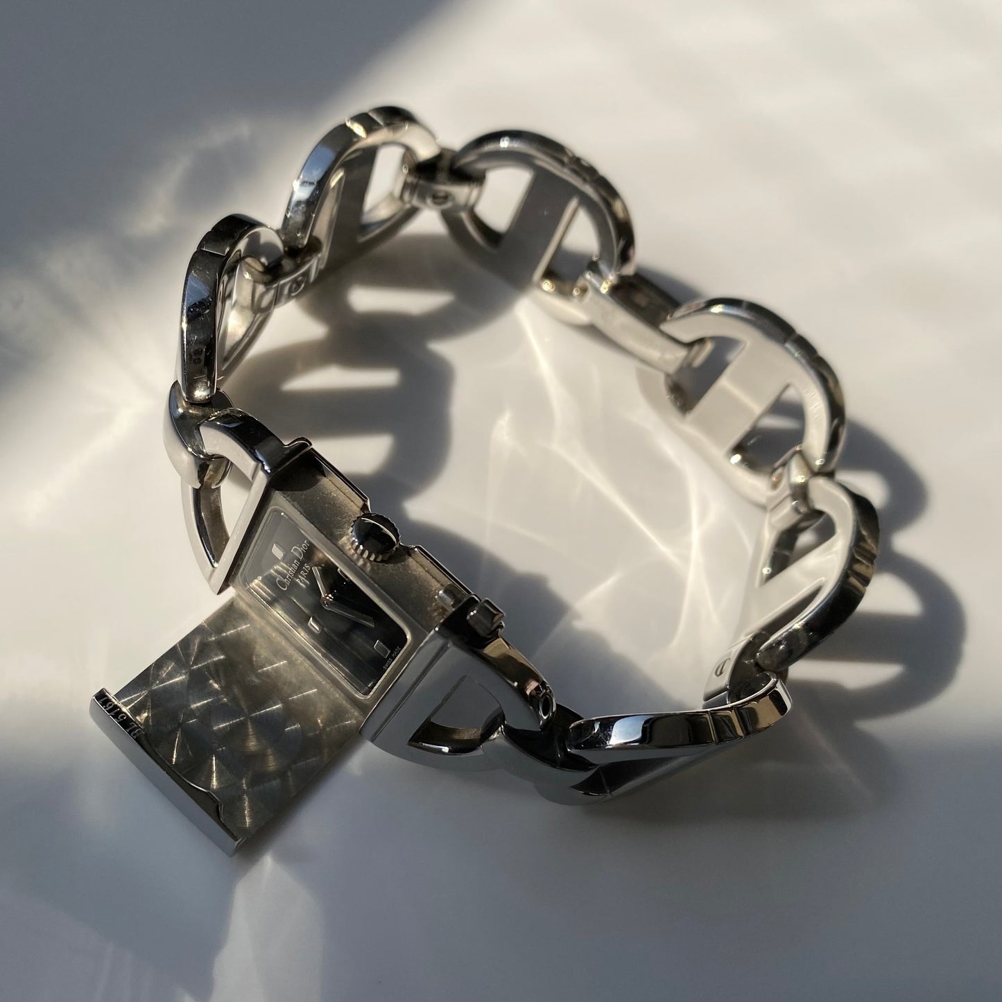 Dior Early 2000s Pandior Stainless steel Watch
