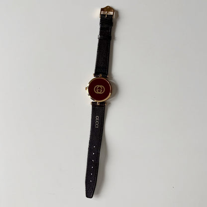 Gucci 1980s Sherry Round Dial Gold Plated Watch (Large)
