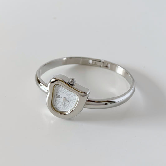 Yves Saint Laurent 1990s Heart Shaped Bangle Watch