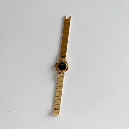 Dior 1990s Round Dial Gold Plated Watch