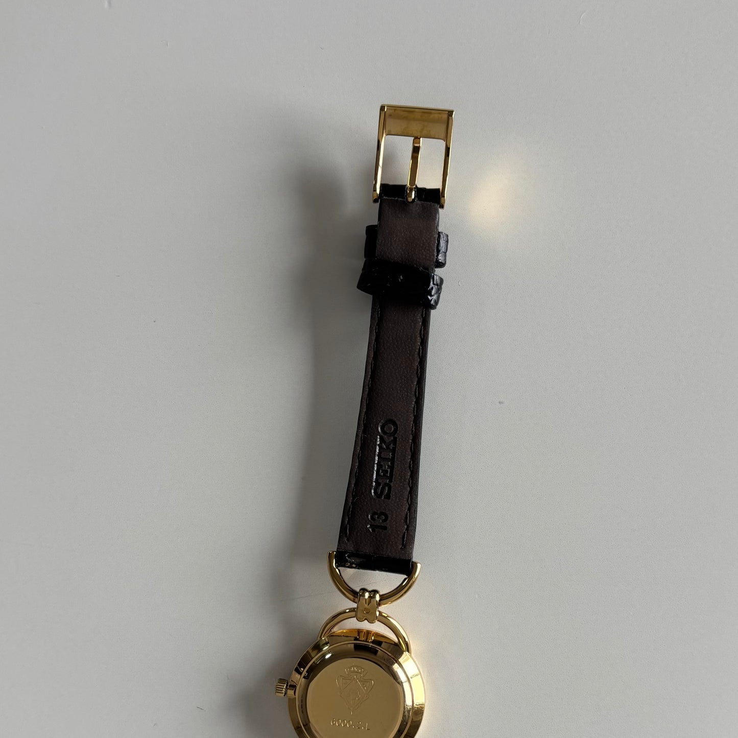 Gucci 1990s Gold Dial Horsebit Gold Plated Watch