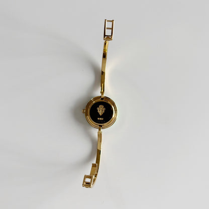 Gucci 1990sInterchangeable Bezel Gold Plated Bangle Watch with 12 bezels, case