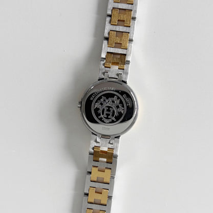 Hermes 1990s Windsor Two Tone Watch