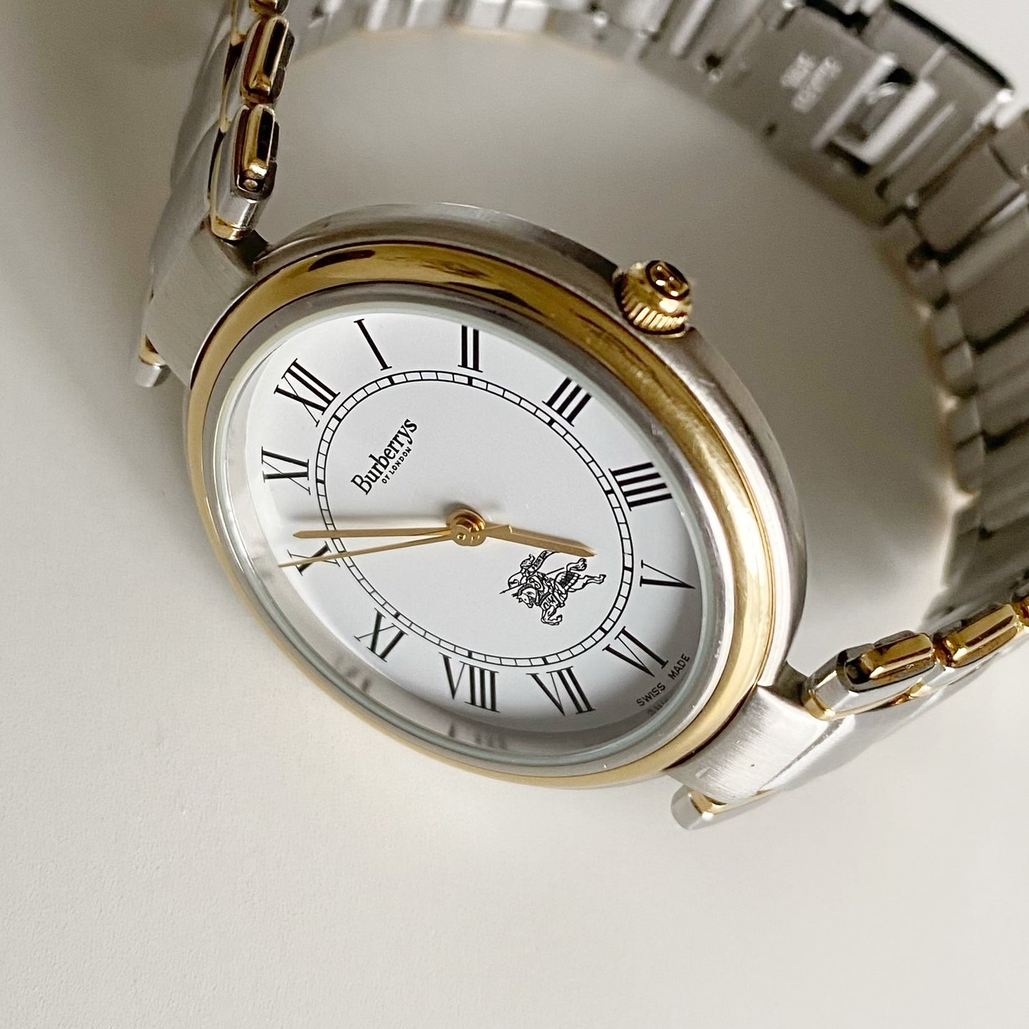 Burberry 1990s Two Tone Watch (Mens)