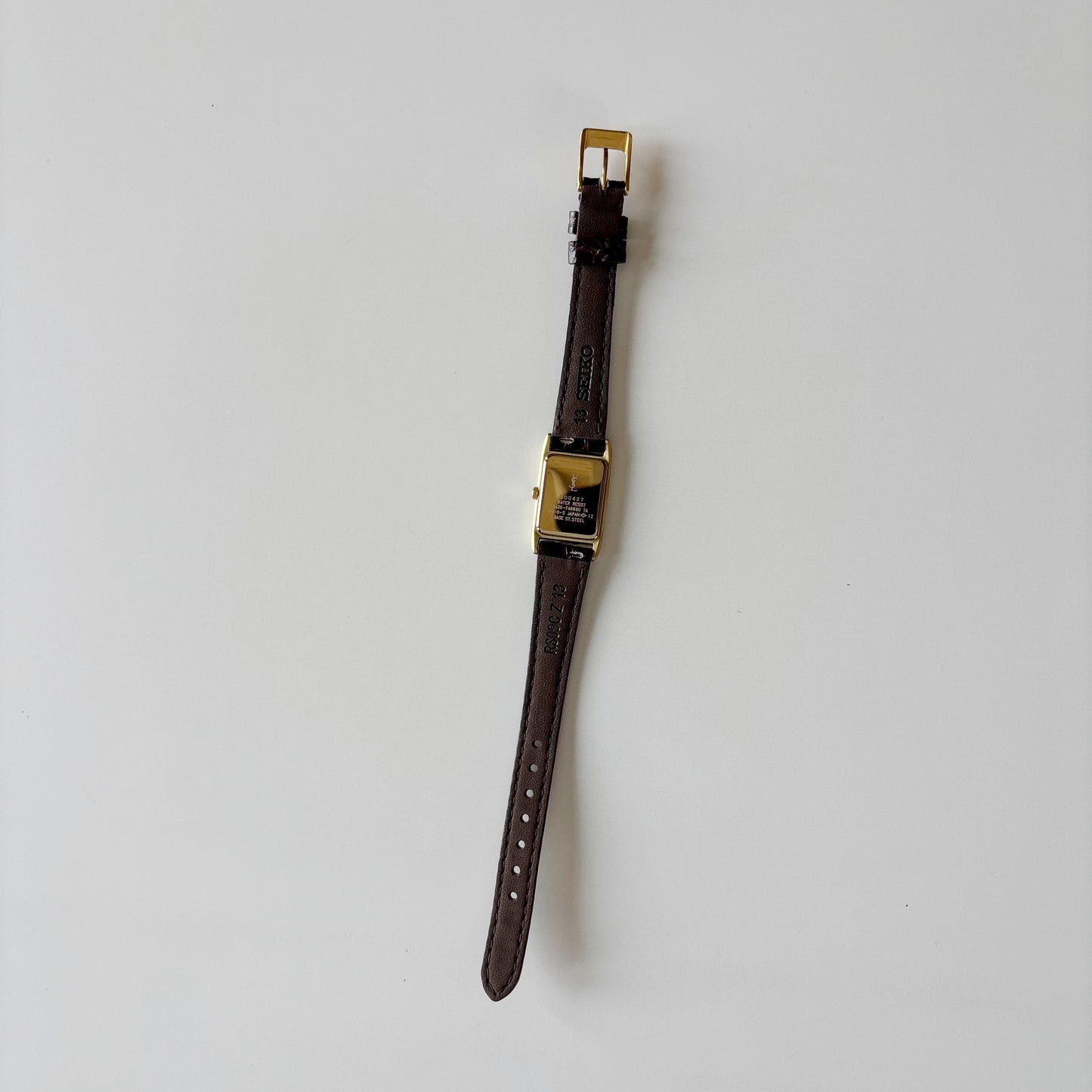 Yves Saint Laurent 1990s Tank Gold Plated Watch