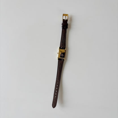 Yves Saint Laurent 1990s Tank Gold Plated Watch