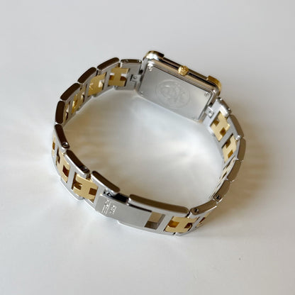 Hermes 1990s Croisier Two Tone Watch