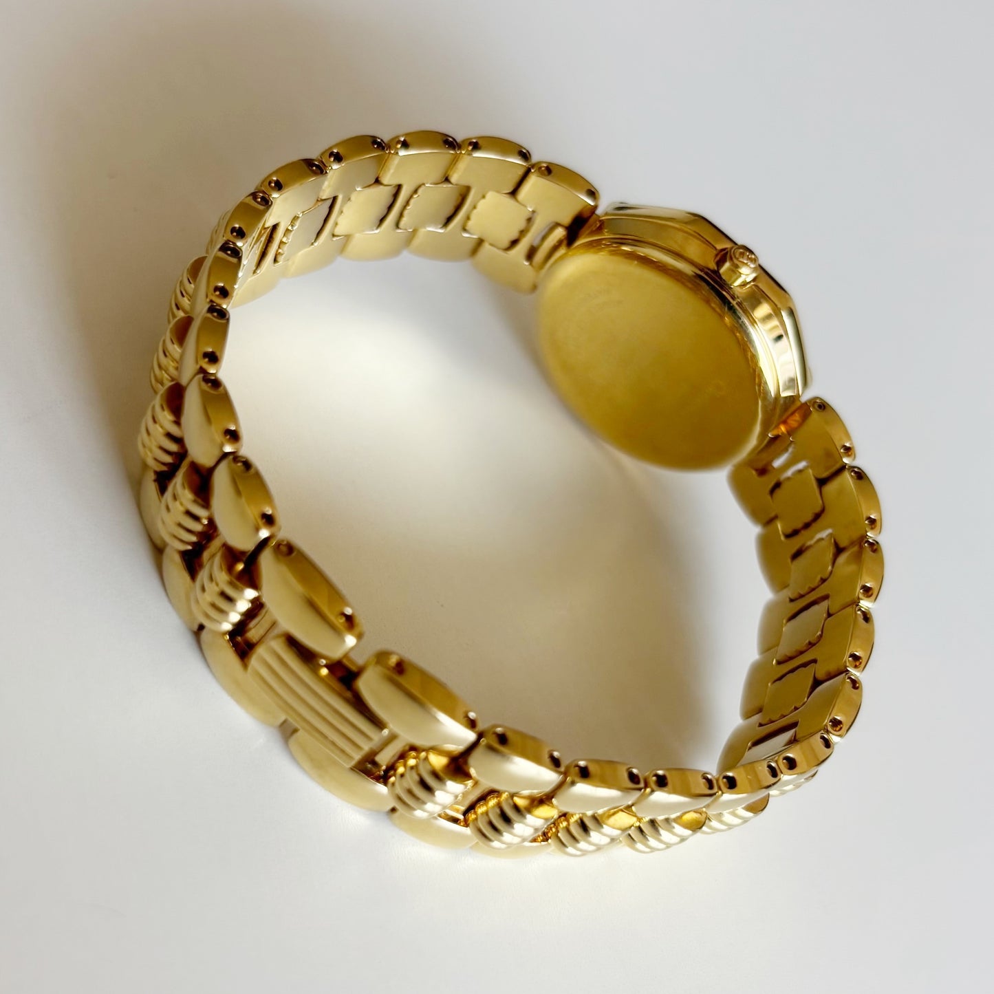 Dior 1990s Octagon Gold Plated Watch