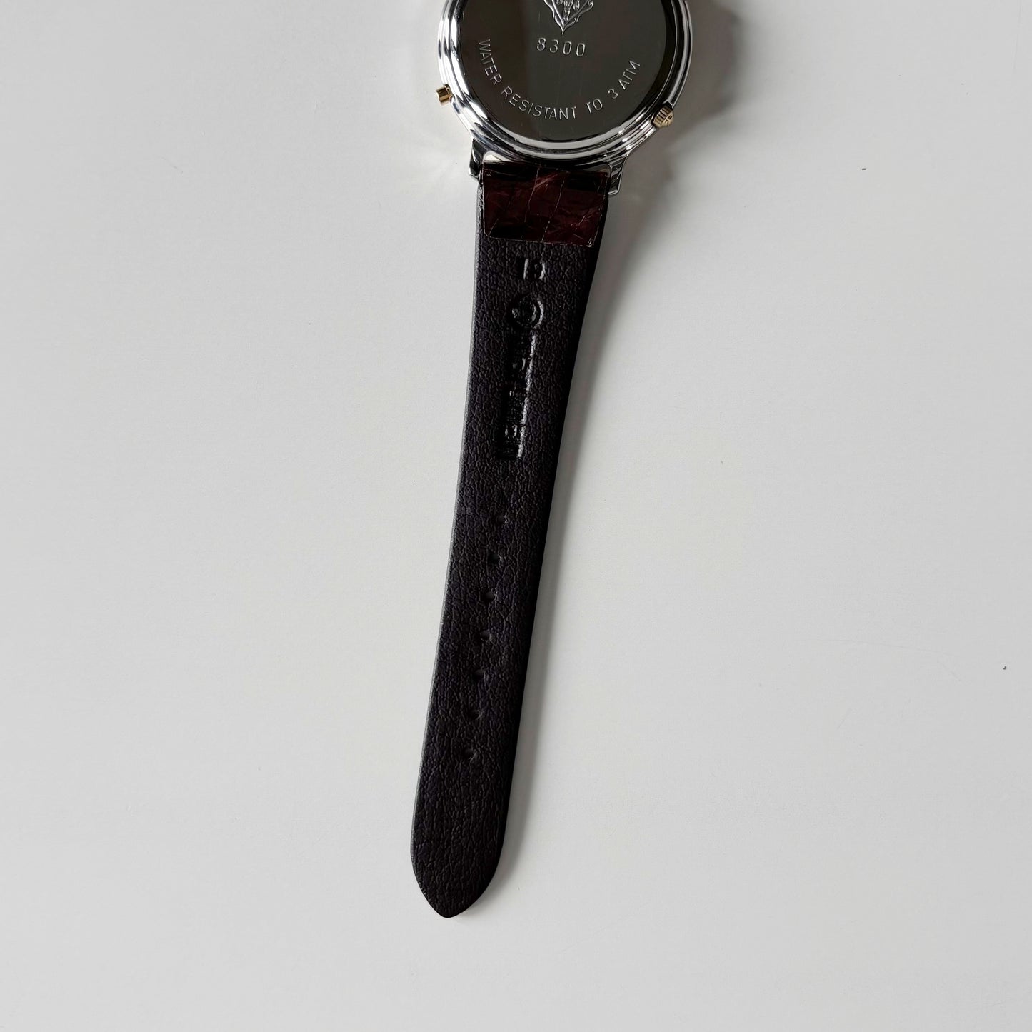 Gucci 1990s Moon Phase Gold Plated Two Tone Watch (Large)