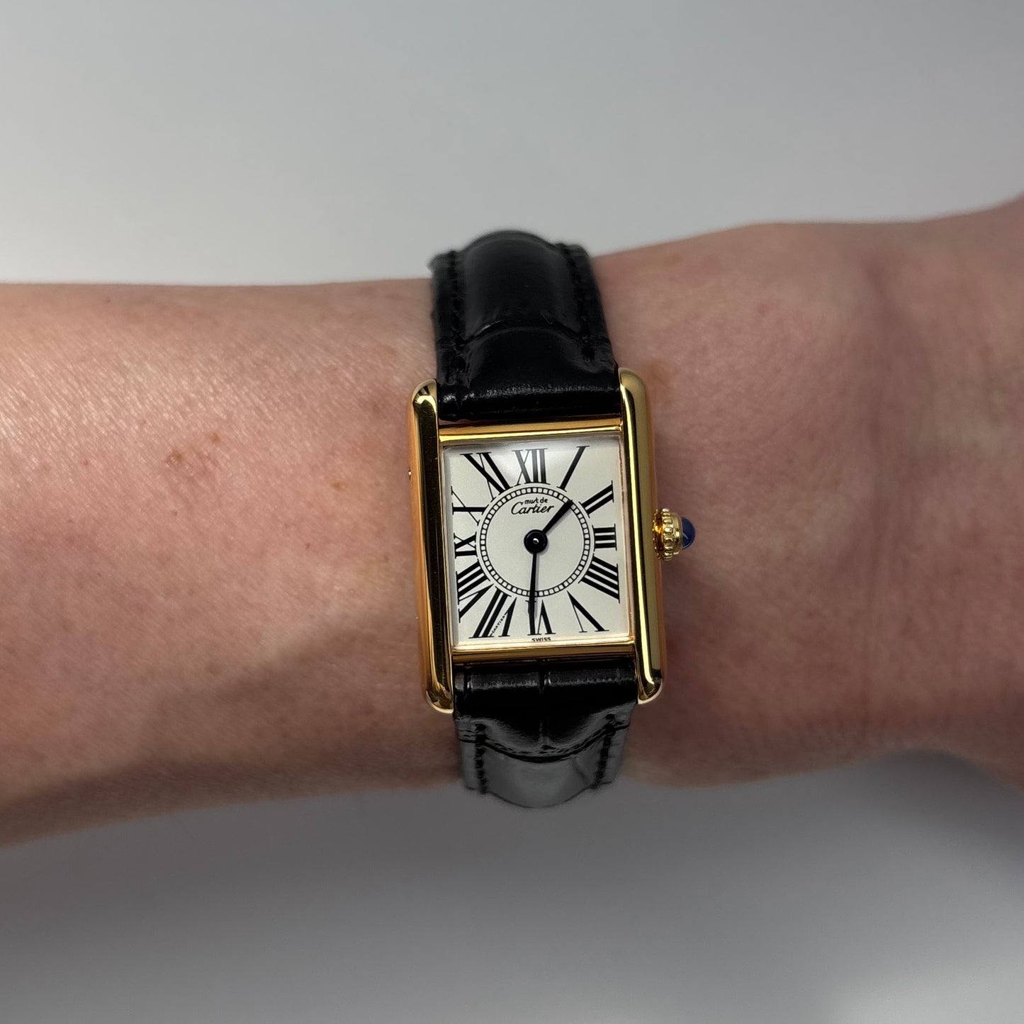 Cartier 1990 Must de Tank Opaline Watch (SM)