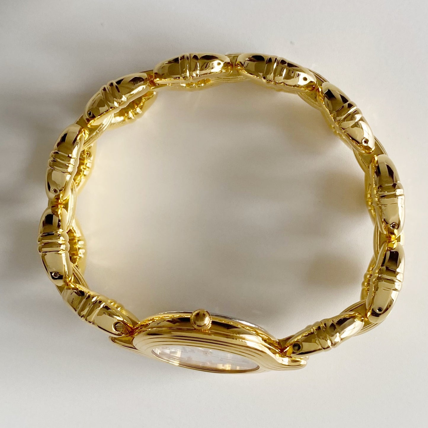 Dior 1990s Round Dial Gold Plated Watch