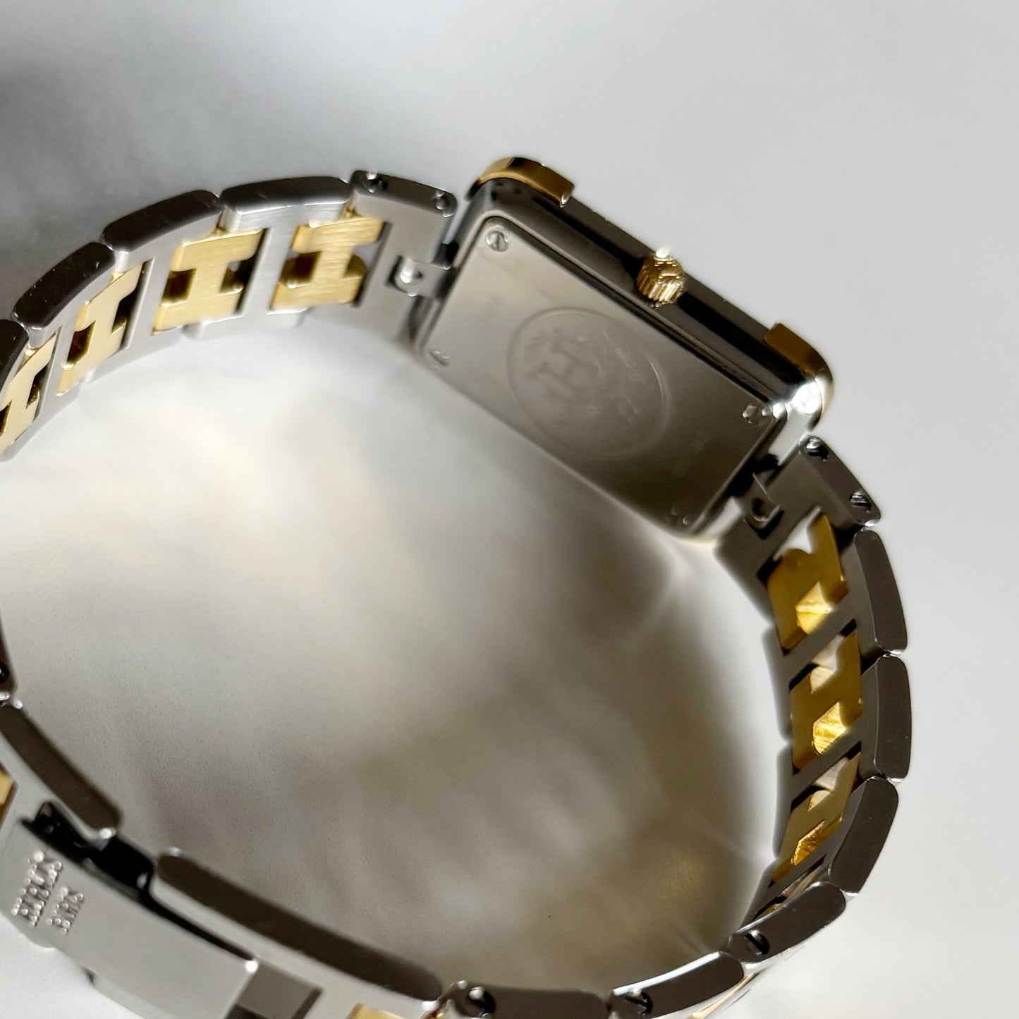 Hermes 1990s Croisier Two Tone Watch