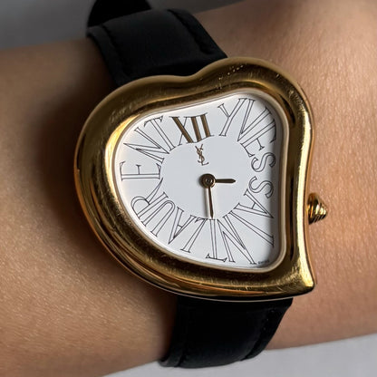 Yves Saint Laurent 1990s Heart Shaped Watch