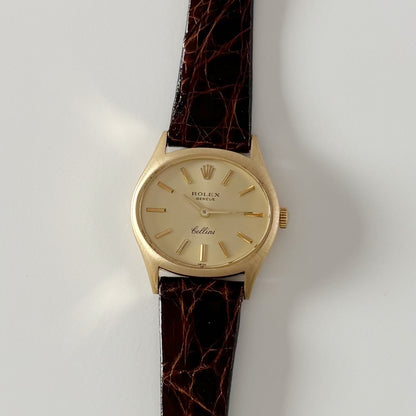 Rolex 1969 Cellini 18K Case Manual Wind Watch