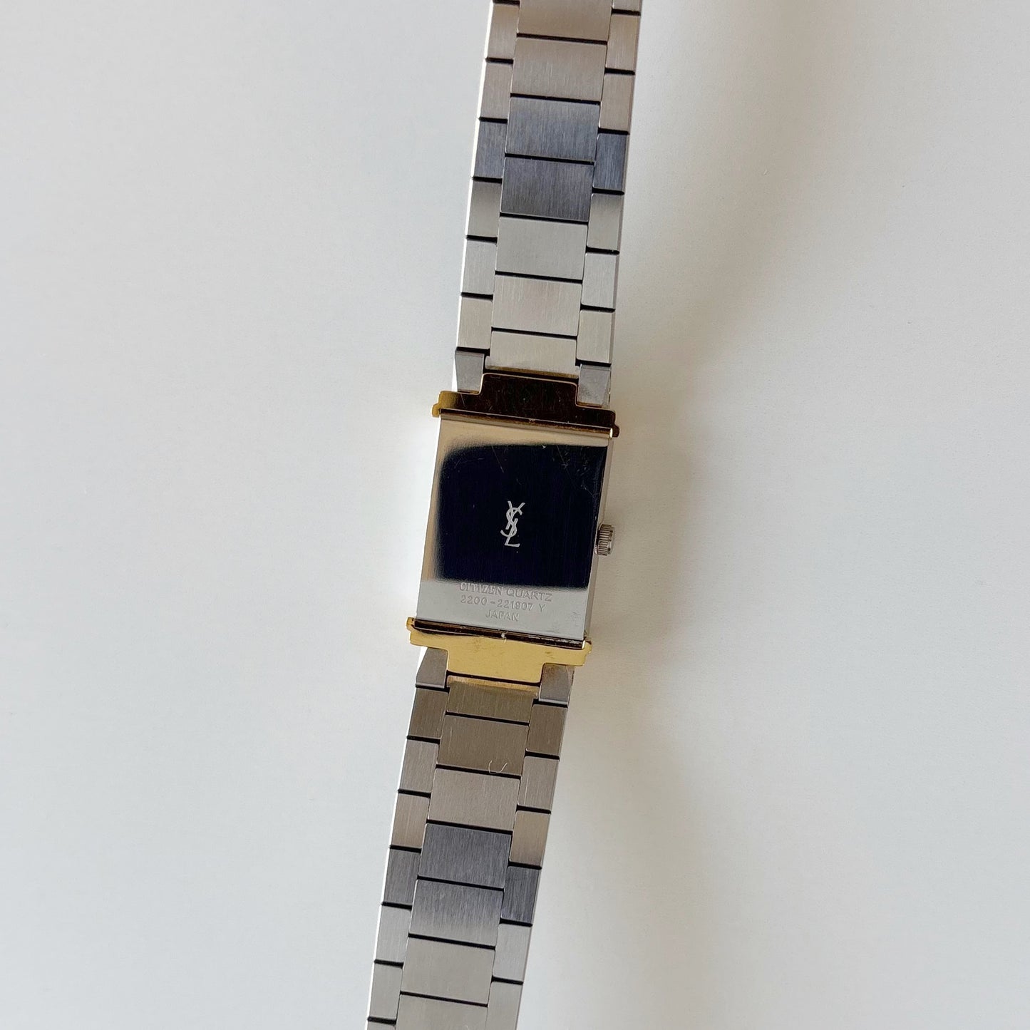 Yves Saint Laurent 1990s Reverso Two Tone Watch