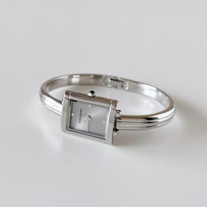 Yves Saint Laurent 1990s  Silver Bangle Watch