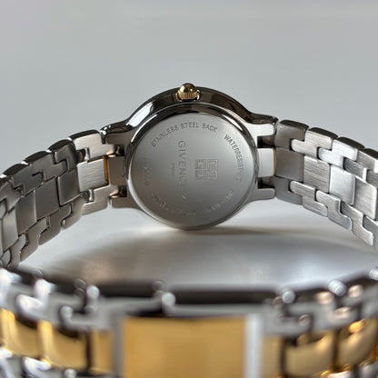 Givenchy 1990s Round Dial Two Tone Watch