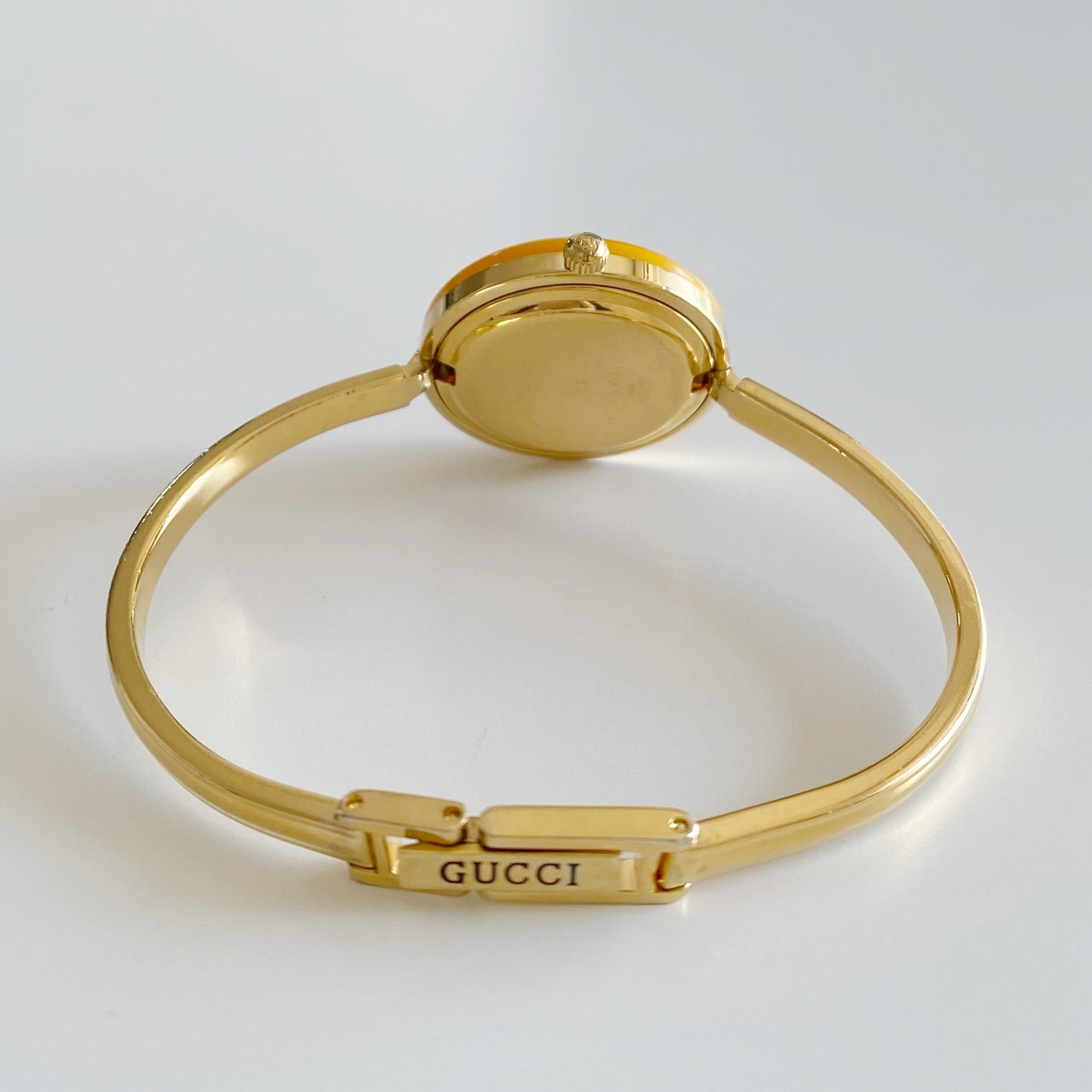 Gucci 1990s Interchangeable Bezel Gold Plated Watch with 12 bezels, case
