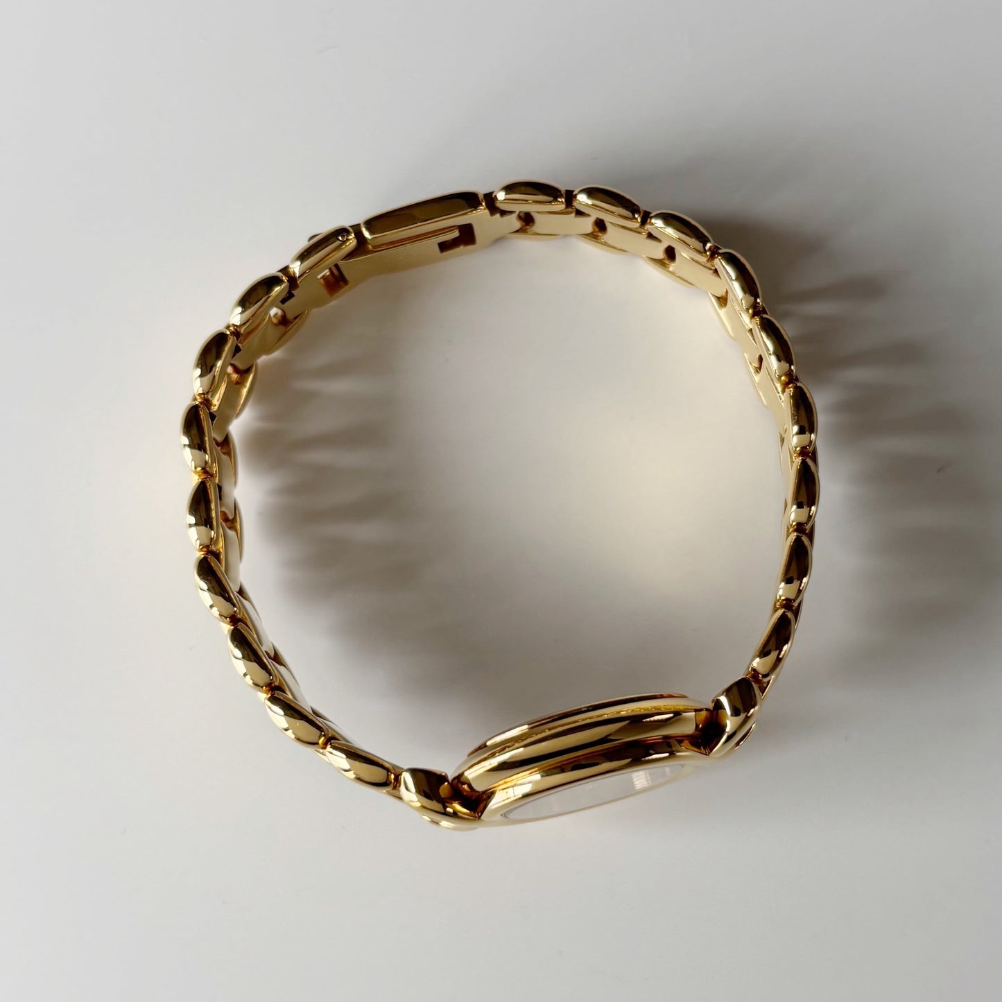 Fendi 1990s Seashell Dial Gold Plated Watch
